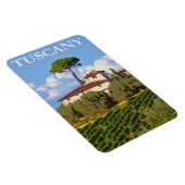 Toskana Italien Italienische Villa Retro Vintage Magnet (Rechte Seite)