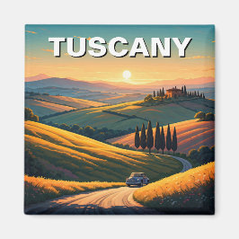 Toskana Italien Landschaft Sunset Magnet