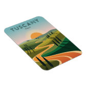 Toskana Italien Landschaft Sunset Magnet (Rechte Seite)