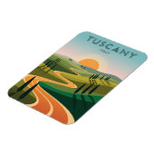 Toskana Italien Landschaft Sunset Magnet (Linke Seite)