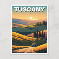 Toskana Italien Landschaft Sunset