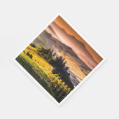 Toskana, Italien - Landschaftsbild Serviette (Ecke)