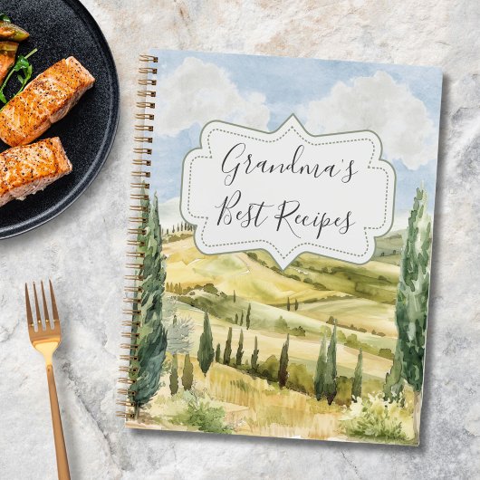 Toskana Italien Naturschutz Personalisiertes Rezep Notizblock
