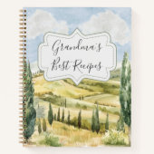 Toskana Italien Naturschutz Personalisiertes Rezep Notizblock (Vorderseite)