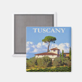 Toskana Italien Poster Magnet (Vorderseite/Rückseite)