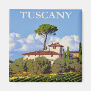 Toskana Italien Poster Magnet