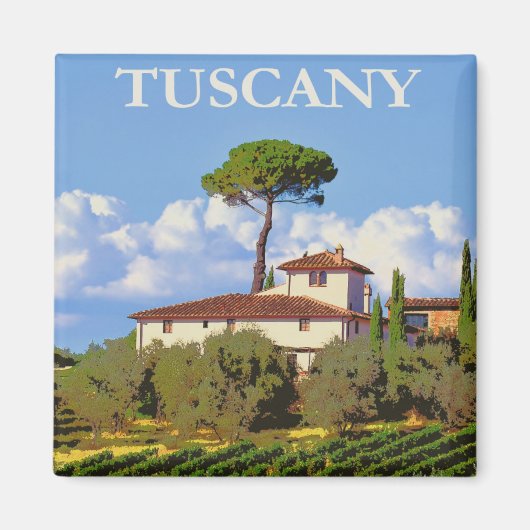 Toskana Italien Poster Magnet (Vorne)