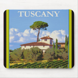 Toskana Italien Poster Mousepad