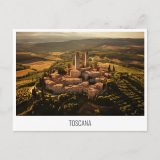 Toskana, Italien, Postkarte