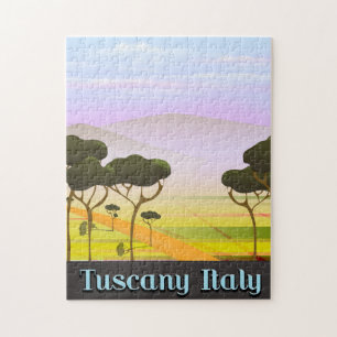Toskana Italien Reisen Landschaft. Puzzle
