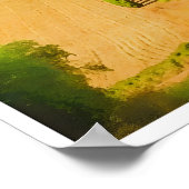 Toskana-Italien Reiseplakat Poster (Ecke)