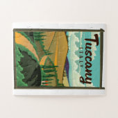 Toskana Italien Reiseplakat Puzzle (Horizontal)