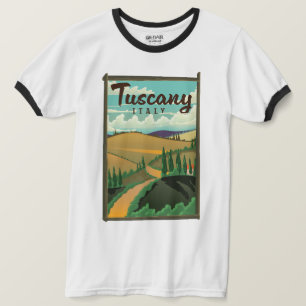 Toskana Italien Reiseplakat T-Shirt