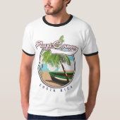 Toskana Italien Reiseplakat T-Shirt (Vorderseite)