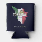 Toskana Italien Retro Region Karte Vintag Dosenkühler (Vorderseite)