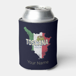 Toskana Italien Retro-Regionskarte Vintage Fattori Dosenkühler