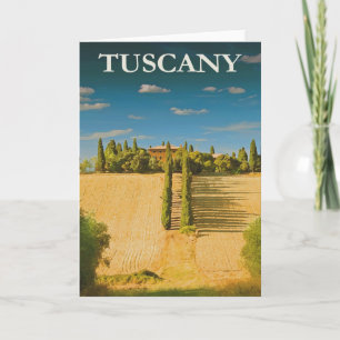 Toskana Italien Retro Vintage Travel Poster Karte