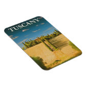 Toskana Italien Retro Vintage Travel Poster Magnet (Rechte Seite)