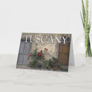 Toskana, Italien   Toskanische Tür   Danke