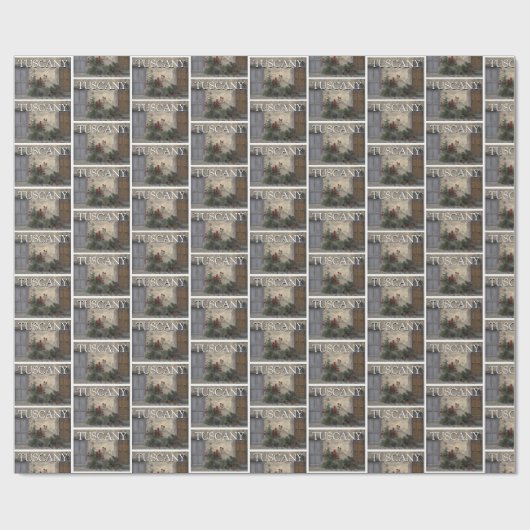 Toskana, Italien | Toskanische Türe Geschenkpapier (Flach)