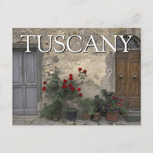 Toskana, Italien Toskanische Türe Happy Birthd Postkarte