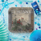 Toskana, Italien | Toskanische Türe Pappteller (Party)