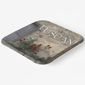 Toskana, Italien | Toskanische Türe Pappteller (Gewinkelt)