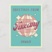 Toskana Italien Urlaub Retro Vintag Postkarte (Vorderseite)