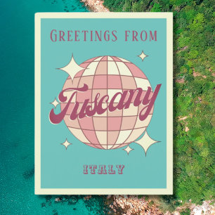 Toskana Italien Urlaub Retro Vintage Postkarte