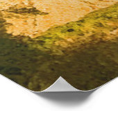 Toskana Italien Vintage Reise Poster (Ecke)