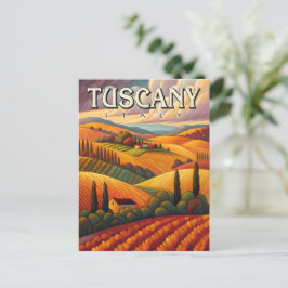 Toskana Italien Vintage Reise Postkarte