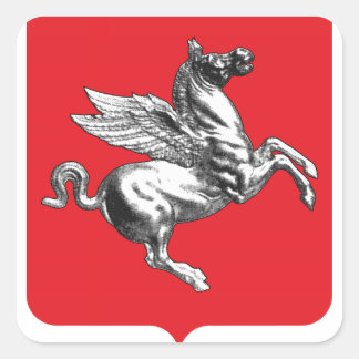 Toskana (Italien) Wappen-Coat Quadratischer Aufkleber