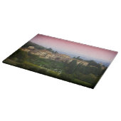 Toskana Italien Wasserfarbglas-Zuschnitt Schneidebrett (Ecke)