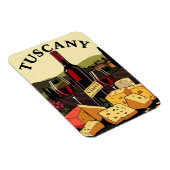 Toskana Italien Wein und Käse Kulturelle Sehenswür Magnet (Rechte Seite)