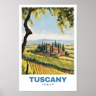Toskana Italien Weinberg Vintag Poster