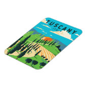Toskana Italien Weinroute Mendrisiotto Vintag Magnet (Linke Seite)