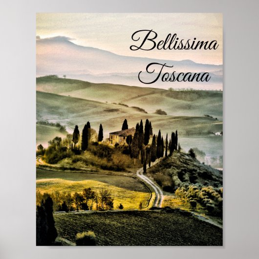 *~* Toskana . Italienische Sprache Bellissima Tosc Poster (Vorne)