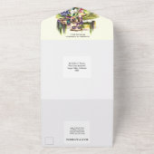 Toskana Italienischer Weinkeller Lavendel Italien  All In One Einladung (Außenbereich)