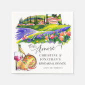 Toskana | Italienisches Essen | Abendessen Probe Serviette (Vorderseite)