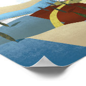 Toskana italy Vintage Reiseplakat Poster (Ecke)