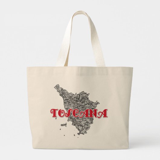 Toskana Jumbo Stoffbeutel (Rückseite)