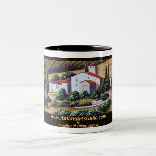 Toskana-Kaffee-Tasse Zweifarbige Tasse (Mittel)