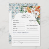 Toskana Kulturküste Italienischer Ratschlag für di Einladung (Vorne/Hinten)