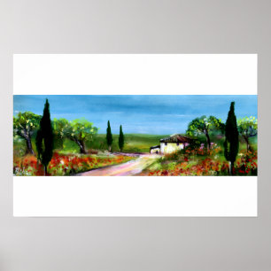 TOSKANA LANDSCHAFT 4 POSTER