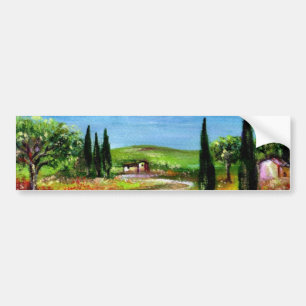 TOSKANA-LANDSCHAFT 5 AUTOAUFKLEBER