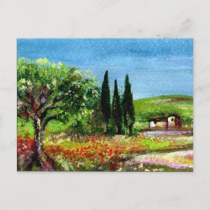 TOSKANA LANDSCHAFT 5 POSTKARTE