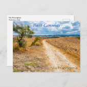 Toskana Landschaft entlang der Via Francigena, Ita Postkarte (Vorne/Hinten)