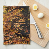 Toskana Landschaft im Herbst Geschirrtuch (Viertel Falte)