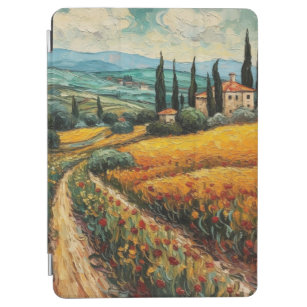 Toskana Landschaft Italien van Gogh Stil iPad Air Hülle