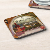 Toskana Landschaft Italienisch Art Wine Untersetze Getränkeuntersetzer (Linke Seite)